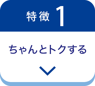 特徴1 ちゃんとトクする