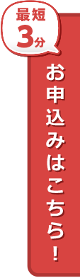 手続き3分 お申込み手続きはこちら！